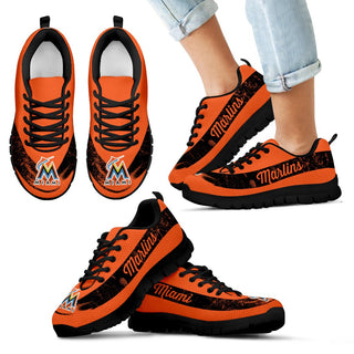 Single Line Logo Miami Marlins Sneakers