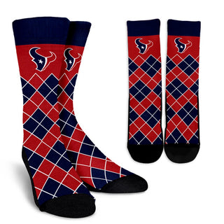 Gorgeous Houston Texans Argyle Socks