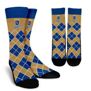 Gorgeous Kansas City Royals Argyle Socks