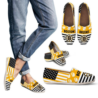Proud of American Flag Boston Bruins Casual Shoes