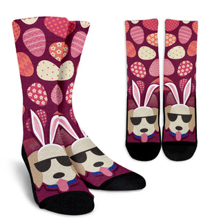 Nice Labrador Socks - Easter Labrador Pattern Socks, is a cool gift