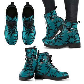 Dizzy Motion Amazing Designs Logo San Jose Sharks Boots