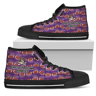 Wave Of Ball East Carolina Pirates High Top Shoes