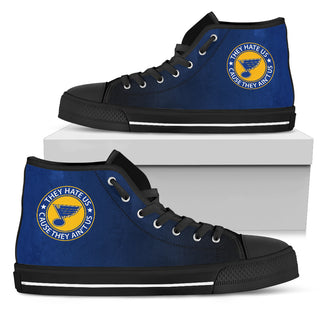 Cool They Hate Us Cause They Ain't Us St. Louis Blues High Top Shoes