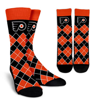 Gorgeous Philadelphia Flyers Argyle Socks