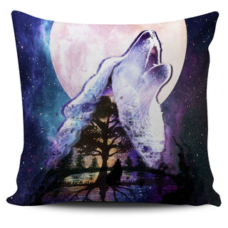 Night Wolf Pillow Covers