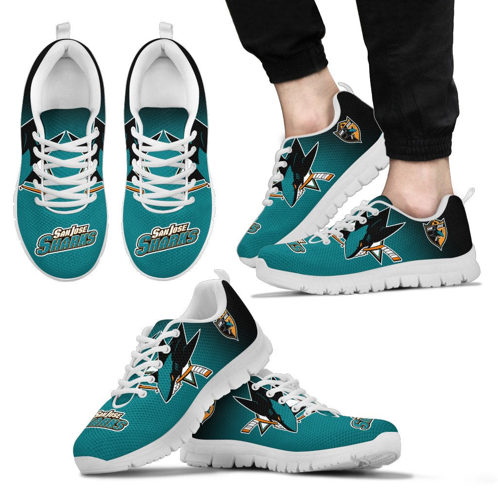 Awesome Unofficial San Jose Sharks Sneakers