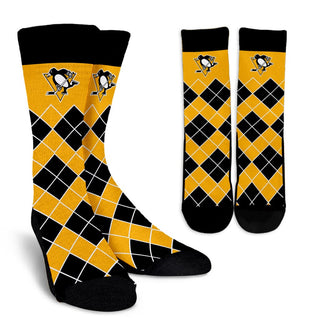 Gorgeous Pittsburgh Penguins Argyle Socks