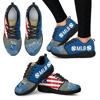 Awesome Fashion Kansas City Royals Shoes Athletic Sneakers