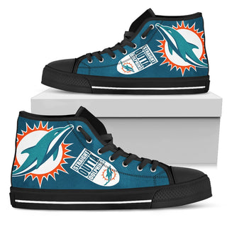 Straight Outta Miami Dolphins High Top Shoes
