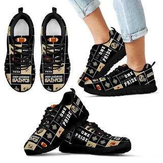Awesome Pride Flag New Orleans Saints Sneakers