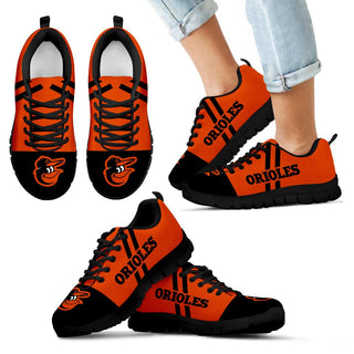 Colorful Line Stripe Baltimore Orioles Sneakers