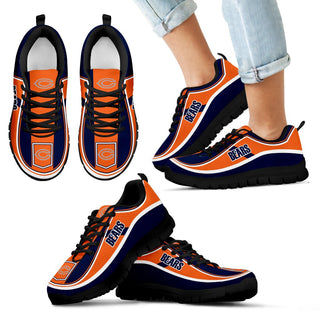 Simple Color Flag Chicago Bears Sneakers