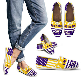 Proud of American Flag LSU Tigers Casual Shoes