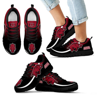 Mystery Straight Line Up Arkansas Razorbacks Sneakers