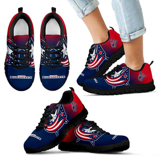 Awesome Unofficial Columbus Blue Jackets Sneakers
