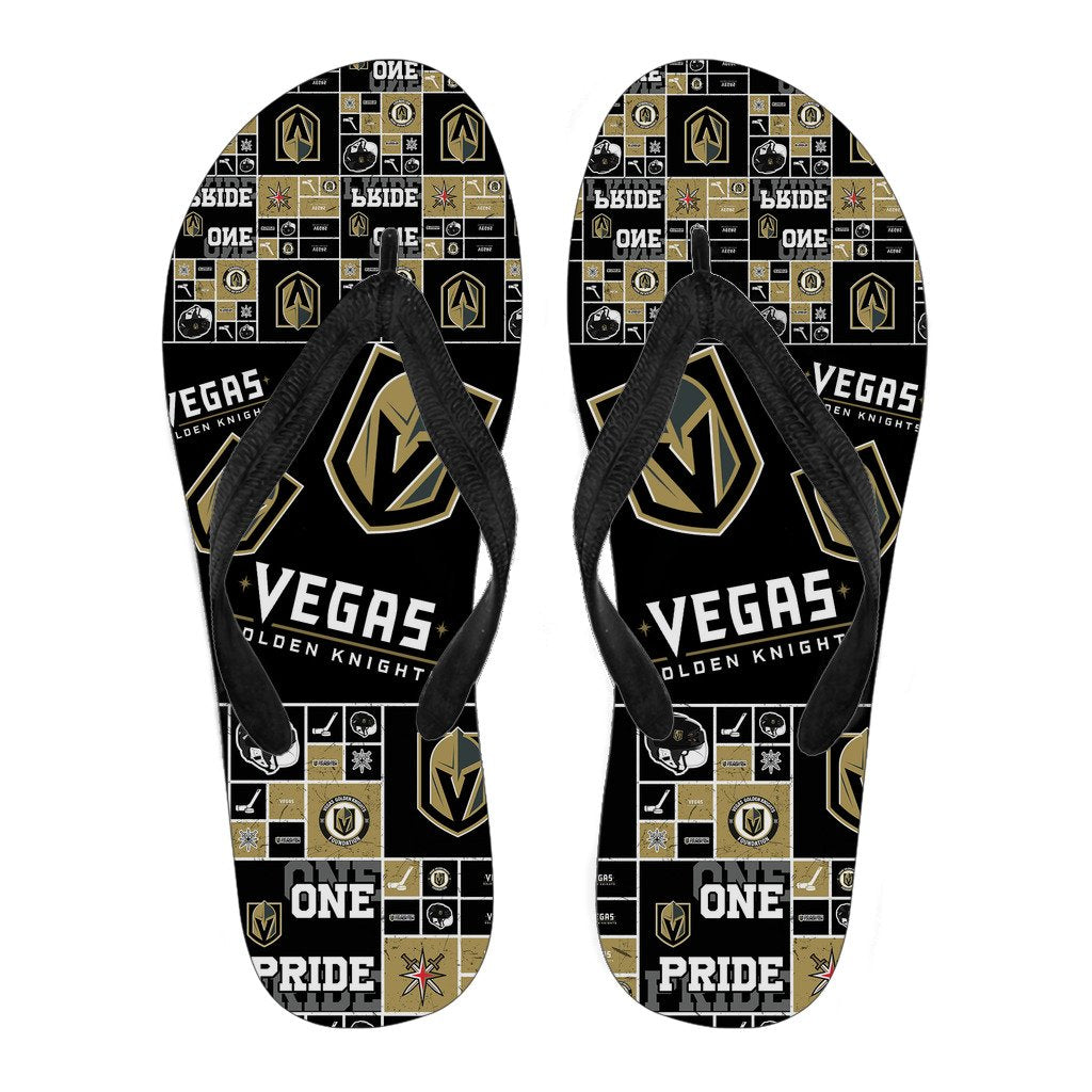 Color of Pride Flag Vegas Golden Knights Flip Flops