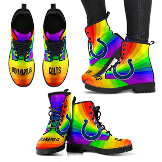 Awesome Rainbow Indianapolis Colts Boots