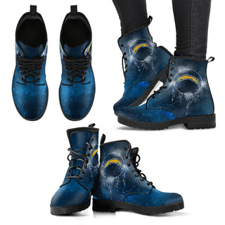 Magical Green Sun And Moon Dreamcatcher Los Angeles Chargers Boots