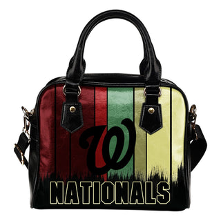 Vintage Silhouette Washington Nationals Purse Shoulder Handbag