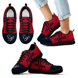 Colorful Line Stripe Houston Texans Sneakers