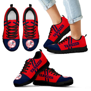 Colorful Line Stripe New York Yankees Sneakers