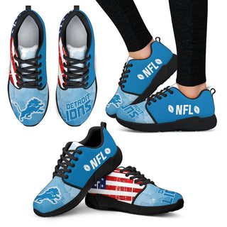 Awesome Fashion Detroit Lions Shoes Athletic Sneakers