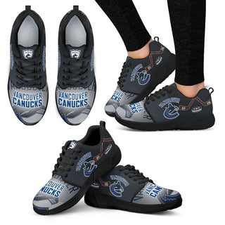 Pro Shop Vancouver Canucks Running Sneakers For Hockey Fan