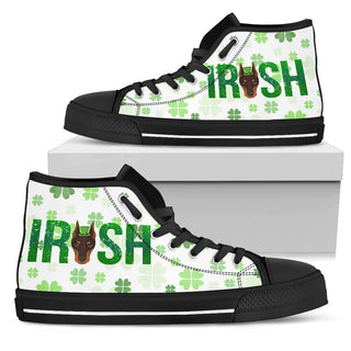 Irish Doberman High Top Shoes