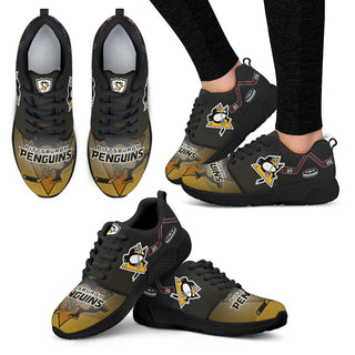 Pro Shop Pittsburgh Penguins Running Sneakers For Hockey Fan