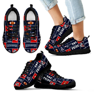 Awesome Pride Flag New England Patriots Sneakers