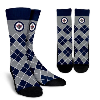 Gorgeous Winnipeg Jets Argyle Socks