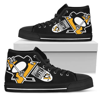 Straight Outta Pittsburgh Penguins High Top Shoes
