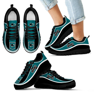 Simple Color Flag San Jose Sharks Sneakers