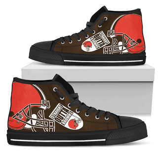 Straight Outta Cleveland Browns High Top Shoes