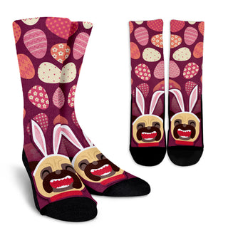 Nice Pug Socks - Easter Pug Pattern Socks is a cool gift for friends