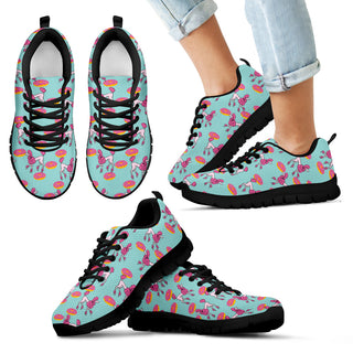Retro Donuts Pattern Poodle Sneakers
