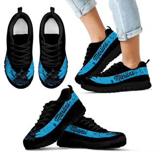 New Single Line Logo Miami Marlins Sneakers