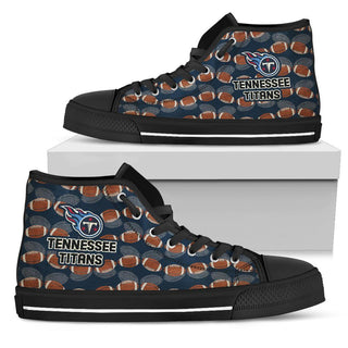 Wave Of Ball Tennessee Titans High Top Shoes