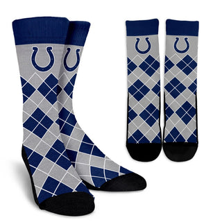 Gorgeous Indianapolis Colts Argyle Socks