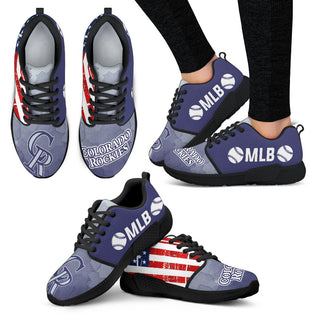 Awesome Fashion Colorado Rockies Shoes Athletic Sneakers