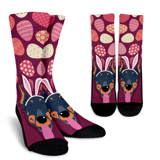 Nice Doberman Socks - Easter Doberman Pattern Socks, is a cool gift