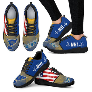 Awesome Fashion St. Louis Blues Shoes Athletic Sneakers