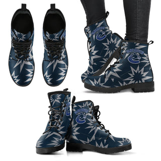 Dizzy Motion Amazing Designs Logo Vancouver Canucks Boots