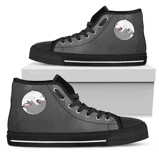 Yin Yang Style Samoyed High Top Shoes