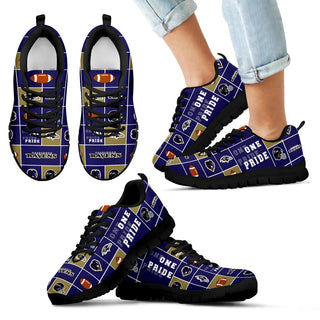 Awesome Pride Flag Baltimore Ravens Sneakers