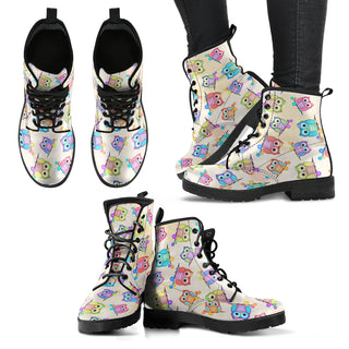 Nursery Owl Pattern Boots