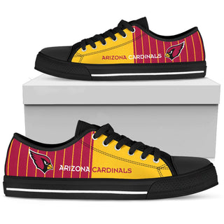 Simple Design Vertical Stripes Arizona Cardinals Low Top Shoes