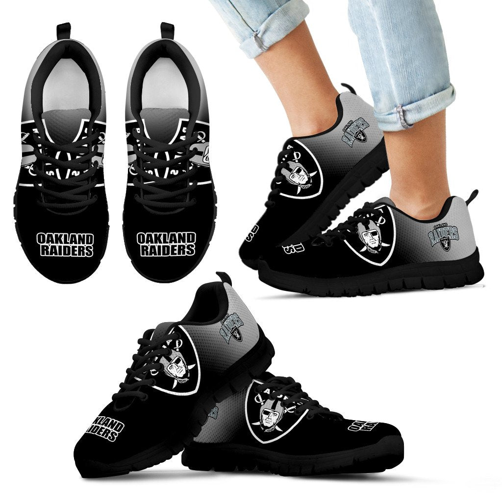 Awesome Unofficial Oakland Raiders Sneakers