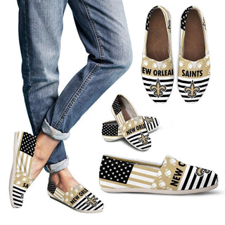 Proud of American Flag New Orleans Saints Casual Shoes